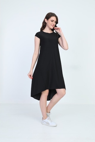 Ella Camelia Kadın Asimetrik Elbise 5011000 Siyah Siyah