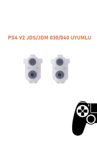 Ps4 V2 Jds 030/040 Kollar İle Uyumlu Lr L1l2 R1r2 Lastik Takımı