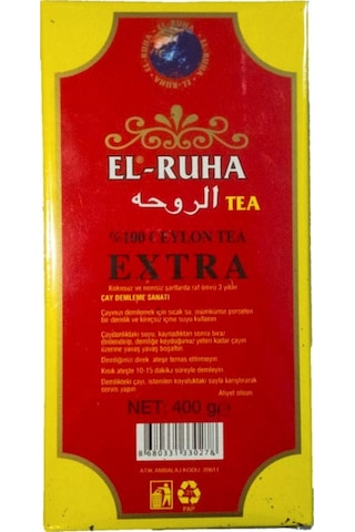 El-Ruha Ceylon Extra İthal Siyah Dökme Çay 400 G