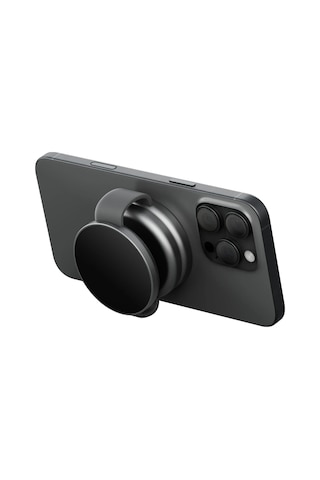 Energea Alumag Trio 3in1 Katlanabilir Qi2 Destekli 15w Telefon Saat Apple Uyumlu AirPods Masaüstü Hızlı Şarj Standı - Siyah
