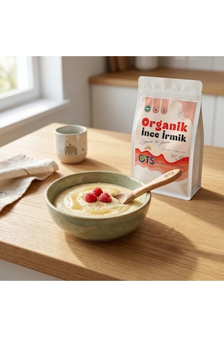 Ots Organik İnce İrmik 500 gr (Organik Sertifikalı, Pestisit Analizli)