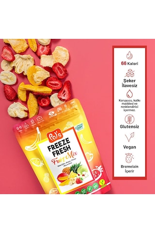 Pol's Freeze Fresh Dondurularak Kurutulmuş Fruit Mix 20 Gr 20 G