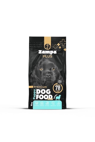 Zampa Plus Premium Kuzu Etli ve Pirinçli Yavru Köpek İçin Kuru Mama 15 KG