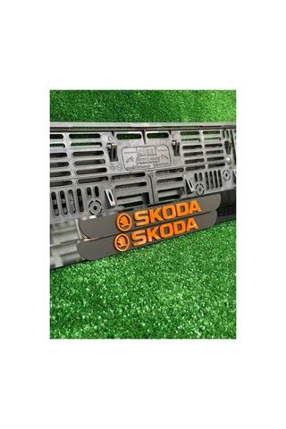 Pleksi Otomobil Plakalık Ahenk Model Turuncu Skoda Logolu - 693648222