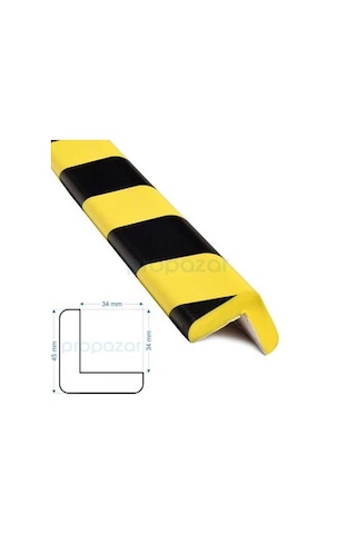 Puffyguard Kenar Köşe Koruyucu L2 - Model L2 - 1 Metre - 34x34x45mm - Tip : E H