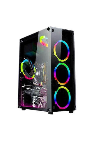 Zeiron APX60 Ryzen 5 3600 16GB 500GB 240GB RX550 Oyuncu Masaüstü Bilgisayar