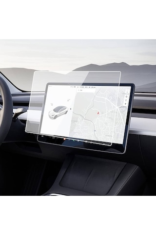 Tesla Model Y Juniper İçin Uyumlu Ekran Koruyucu Seti 2 Parça