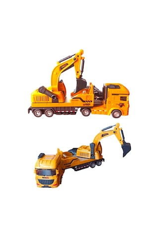 Sürtmeli Oyuncak Kamyon Kepçe - 26 Cm