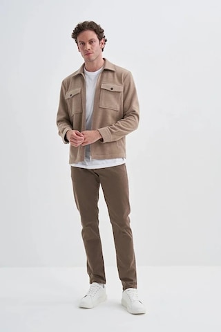 Cazador Regular Fit Cep Detaylı Oduncu Gömlek-20220 Bej