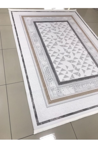 Merinos Halı Vista 76593 957 Serisi Triko Akrilik Salon Oturma Yatak Odası Halısı Krem - Bej - Gri