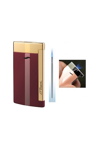 S.T. Dupont Slim 7 Çakmak 027707 Lake Bordo Altın