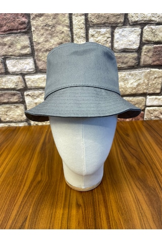 Hamze Bucket Kova Model Gabardin Kumaş Renkli Yazlık Şapka Gri