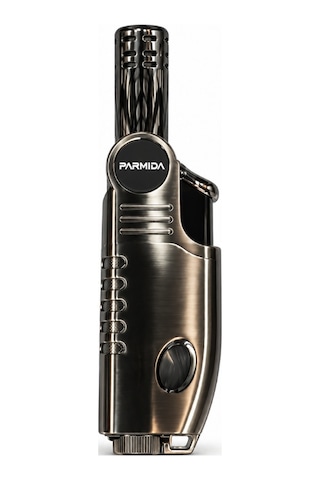 Parmida Tek Torch Pürmüz Gunmetal Metal Puro Çakmağı Tr9655