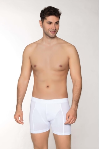 Dowry Erkek Modal Boxer Gizli Lastikli Beyaz Beyaz