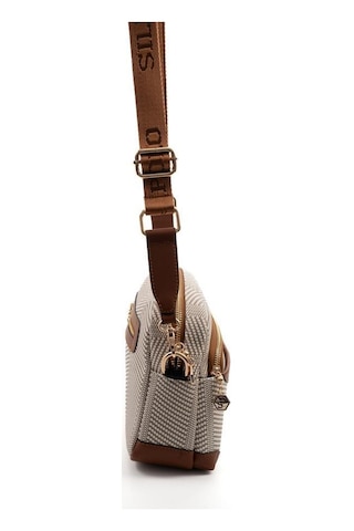 Silver Polo Sp1201 Kadın Çapraz Çanta Hasır Bej-taba