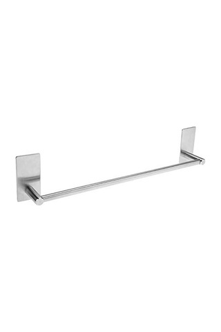 Kendinden Yapışkanlı Paslanmaz Çelik Havluluk Askılık, 40 Cm Açık Ceviz