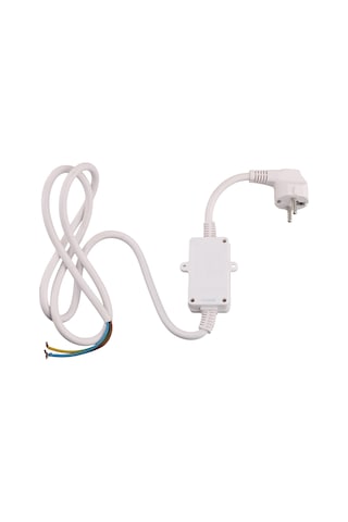 Xurunkeji Fı Sigorta Prizi, Kaçak Akım Sigorta Fişi, Kablolu, Kişisel Koruma Adaptörü, Ab Fişi, Beyaz