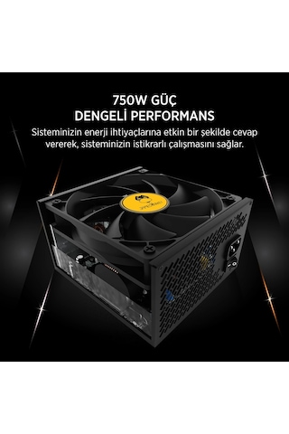 James Donkey JDP750 APFC 12CM 750W Bronze 80+ Power Supply Güç Kaynağı