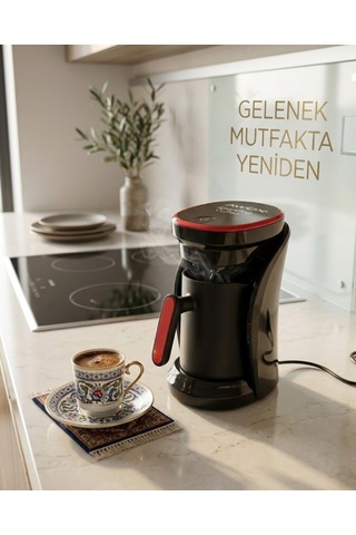 Sesli Uyarılı Türk Kahvesi Makinesi Otomatik Kapanma Ve Damlama Emniyetli Renkli