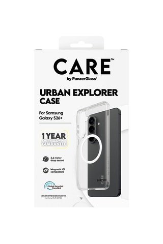 Care By Panzerglass Urban Explorer Qi Samsung Uyumlu Galaxy S26 Plus Şeffaf-beyaz Kılıf