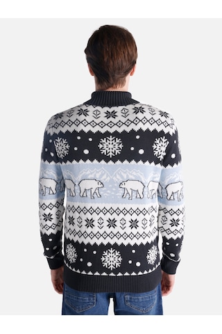 Colins Regular Fit Lacivert Erkek Kazak Cl1065741 Lacivert