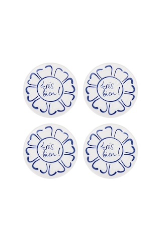 The Mia Palma Bardak Altlığı 4lü Set- 10 Cm Çok Renkli