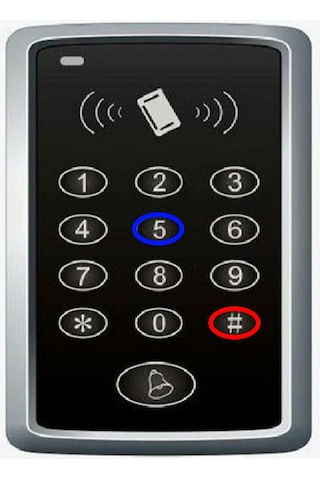 Rfid Şifreli Elektronik Kapı Kilidi Kartlı Geçiş Kontrol Sistem