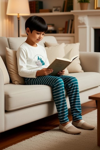 Benerly Unisex Çocuk Bisiklet Yaka Standart Kol Uzun Kollu Regular Kalıp Yeşil