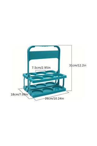 Trendooze Gaojunshop01 Siyah 6'li Bira Sepeti, Kahve-çay Saklama Kolu, Pratik Katlanır Siyah