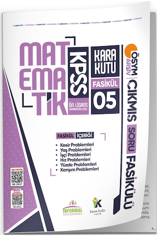 2026 Kpss Ön Lisans Matematik Kara Kutu 5.fasikül Ösym Çıkmış Soru Bankası Problemler 2 Çözümlü