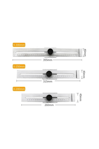 Dancemonkey 0-300mm Taşınabilir Ağaç İşleme Marker Cetvel, Pratik Tasarım Diğer