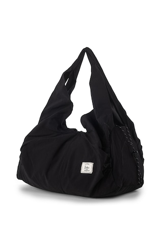 İcone Bag Icone Pliseli Fermuarlı Yoga Çantası, Fitness Çantası, Gym Heybe Görünümlü Pliseli Spor Çantası Siyah