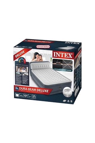 Intex Elektrikli Queen Dura Beam Başlıklı Ultra Yatak 152x236x86 Cm Çok Renkli