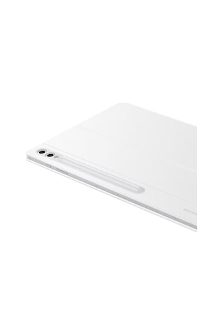 Samsung Uyumlu Galaxy Tab S10/S9 Ultra Klavyeli Mousepadli Kılıf Beyaz