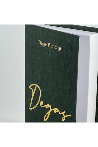 Bak Gel Al Premium Bez Kaplama Kitap Şeklinde Dekoratif Saklama Kutusu - Degas Yeşil