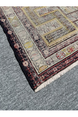 El Dokuma Eskitme İran Halısı 205x270 Yün 6 M2 İnce İran Halısı Lacivert