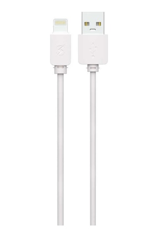 Lightning iPhone Apple Uyumlu iPad Kablo 3A 1M-Beyaz