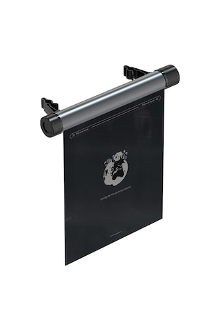 Hombey Oto Çöp Torbası Organizatörü - Gizlenebilir Katlanabilir Askılı Çöp Kutusu, 2 Adet Çöp Torbası Rollü 40 Adet İle, Titanyum Gri Gri