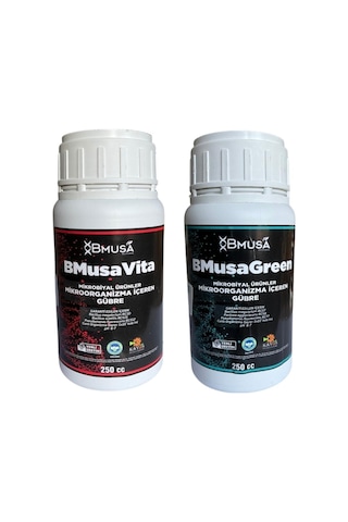 Bmusa Mikrobiyal Green Ve Vita 250ml Şişe Set 4 Bmusa Mikrobiyal Green Ve Vita 250ml Şişe Set 4