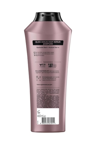 Gliss Serum Deep Repair Şampuan 2 x 400 ML + Sıvı Saç Kremi 200 ML