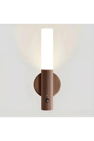 1w Magnetli Sensörlü Led Aplik Hs-5890 Kablosuz Duvar Lambası Gün Işığı Çok Renkli