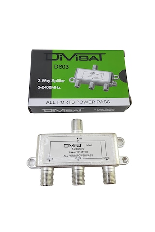 Divisat 1/3 Splitter 5-2400 1 Giriş 3 Çıkış Bölücü
