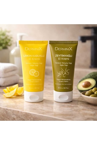 Limon & Zeytinyağı El Kremi 2'li Set 50 Ml Yoğun Nemlendirici Bakım