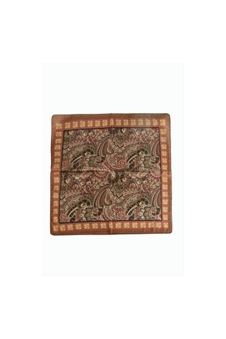 Epilons Zenviac456 Çiçek Desenli Zr Şifon Fular 50 50 Cm Zenviac45678 Kahverengi