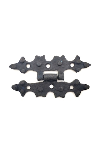 Antika Tarz Dekoratif Pirinç Yıldız Menteşe - 84x44 Mm, Oksit