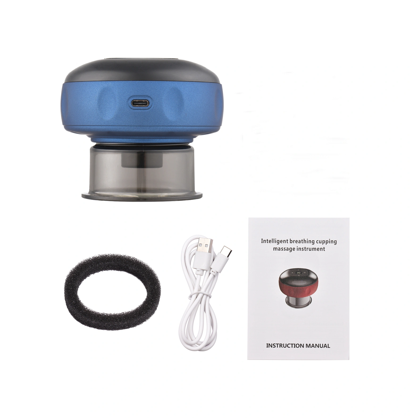 Padalink 2'li Paket Şarjlı Elektrikli Isıtmalı Vakum Kanıtlama Aleti - Akıllı Skraping, Vücut Şişliği Ve Akupunktur Masajı İçin 6 Seviye Ayarlı Çok Renkli