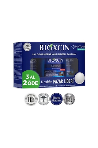 Quantum Şampuan 3 Al 2 Öde Yağlı Saçlar Için 3x300 Ml -vb809