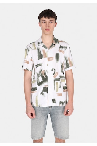Colin's Colins Regular Fit Shirt Neck Baskılı Erkek Yeşil Kısa Kol Gömlek Cl1076869 Q1.v1 Gpt Green Printed