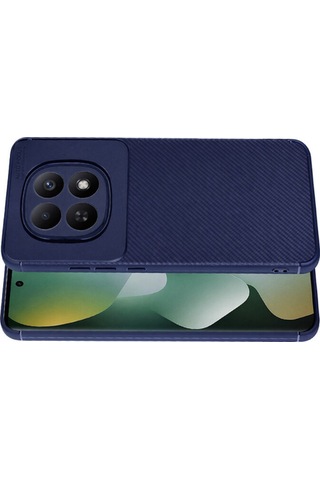 Redmi Note 15 Pro 4g Auto Focus Karbon Kapak Lacivert, İnce & Dayanıklı
