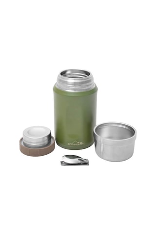 Campout Çift Katmanlı Yemek Termosu 600ml Yeşil